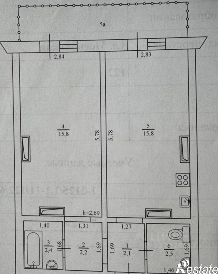 2-комн квартира ул Московская, 122,  д. 122